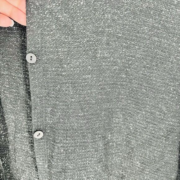 Eileen Fisher Black Silk Blend Button Down Blouse Size Small - Picture 2 of 4